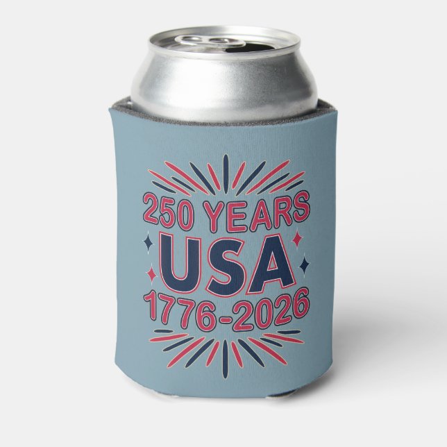 Rafraîchisseur Pour Canette 250 ans USA | Semiquinentenaire 1776-2026 (Can Dos)