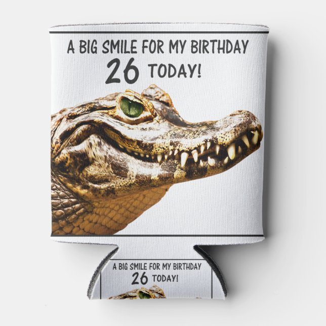 Rafraîchisseur Pour Canette 26e anniversaire Alligator Smile (Devant)