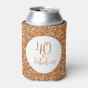 Rafraîchisseur Pour Canette 40 & Fabuleux Birthday Gold Parties scintillant