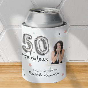 Rafraîchisseur Pour Canette 50 et fabuleux Foil Balloon Stars Photo Anniversai