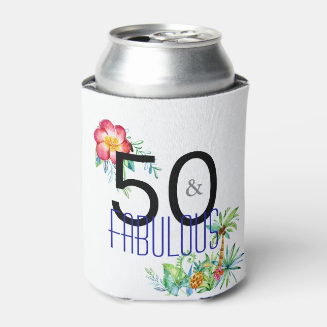 Rafraîchisseur Pour Canette 50 et fabuleux Tropical 50e anniversaire (Can devant)