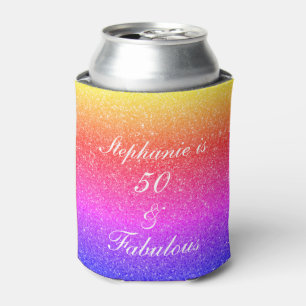 Rafraîchisseur Pour Canette 50 Et Fabulous Anniversaire Pink Purple Parties sc