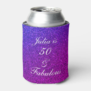 Rafraîchisseur Pour Canette 50 Et Fabulous Anniversaire Pink Purple Parties sc