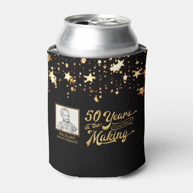 Rafraîchisseur Pour Canette 50e anniversaire 50 ans dans la photo de fabricati (Can devant)