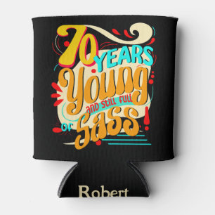 Rafraîchisseur Pour Canette 70 ans Jeune encore plein de Sass, Super Retro