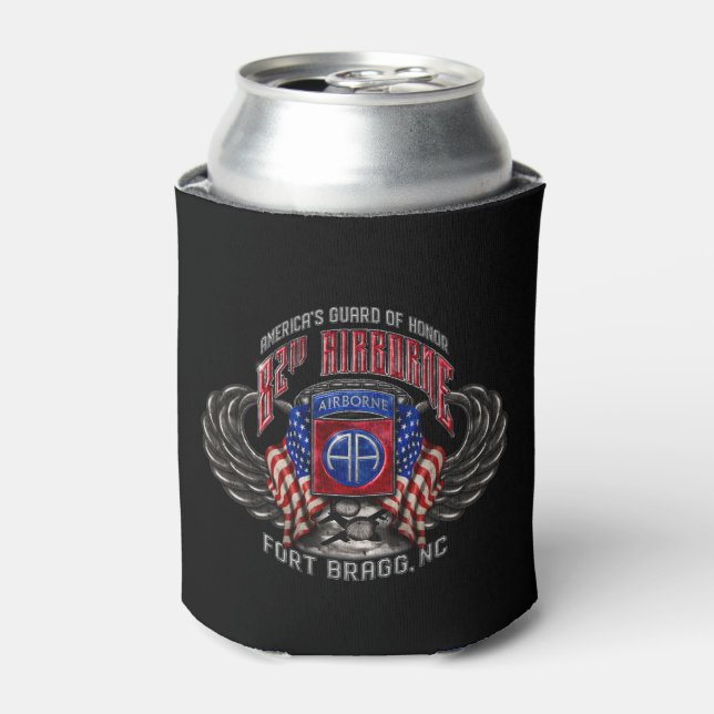 Rafraîchisseur Pour Canette 82e avion Fort Bragg Black Can Cooler (Can devant)