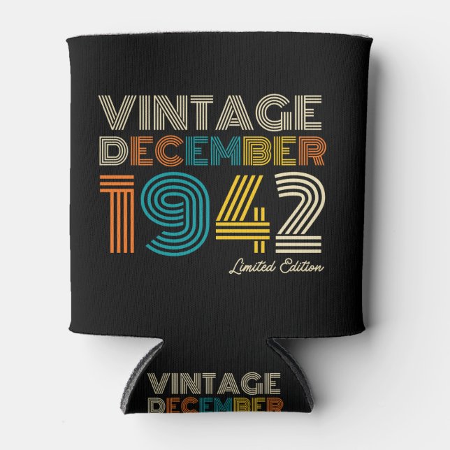 Rafraîchisseur Pour Canette 83rd Birthday Vintage 1942 Limited Edition (Devant)
