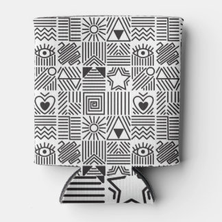 Rafraîchisseur Pour Canette Abstrait Line Art Mosaic Motif