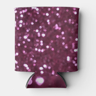 Rafraîchisseur Pour Canette Abstrait rose, lumières déconcentrées bokeh.