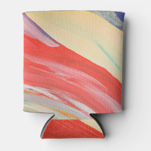 Rafraîchisseur Pour Canette Acrylique colorée : Fragment en bois texturé