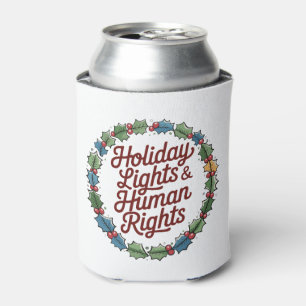 Rafraîchisseur Pour Canette Activiste de Noël des droits de l'homme lumières d