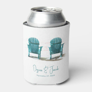 Rafraîchisseur Pour Canette Adirondack Chaises De Plage Mariage Turquoise Blan