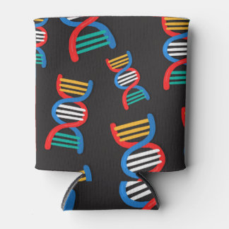 Rafraîchisseur Pour Canette ADN brins, conception scientifique motif.