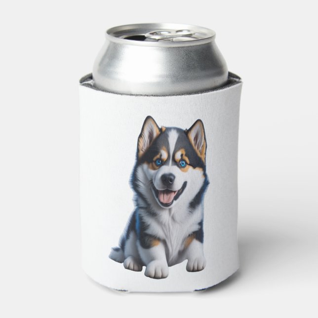 Rafraîchisseur Pour Canette Adorable HD Alaskan Malamute Portrait Chiot - Embr (Can devant)