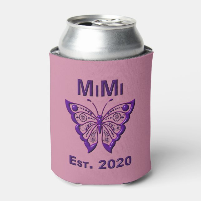 Rafraîchisseur Pour Canette Adorable Papillon Mimi "Est 2020" (Can devant)