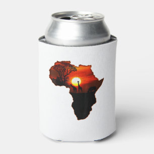 Rafraîchisseur Pour Canette Afrique T Carte Chemise De L'Afrique Le Soleil Sud