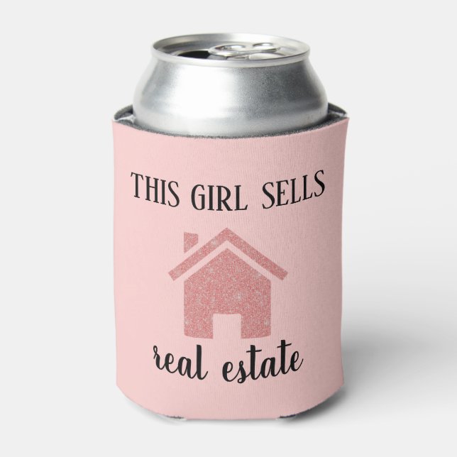 Rafraîchisseur Pour Canette Agent immobilier rose Gold (Can devant)