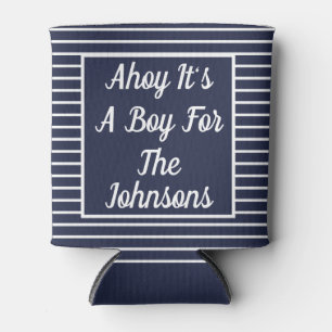 Rafraîchisseur Pour Canette Ahoy C'est un garçon Baby shower Can Cooler