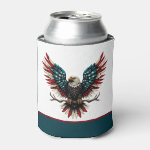 Rafraîchisseur Pour Canette Aigle rustique patriotique américain/américain cha