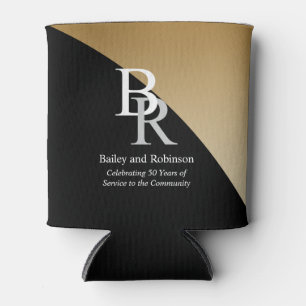 Rafraîchisseur Pour Canette Ajouter votre logo Société Black Gold Promotionnel