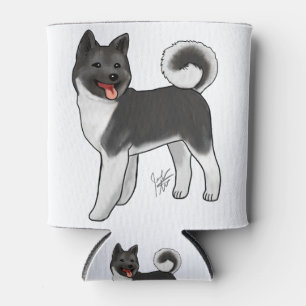 Rafraîchisseur Pour Canette Akita - Noir et Blanc