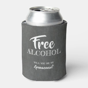 Rafraîchisseur Pour Canette Alcool gratuit - Amusant Groomsman Proposition
