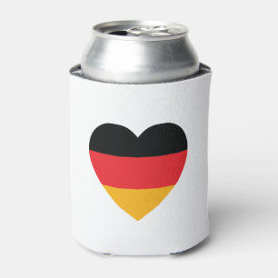 Rafraîchisseur Pour Canette Allemagne Drapeau Coeur peut refroidir