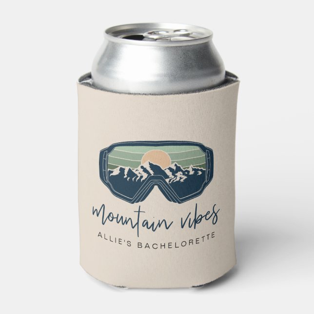 Rafraîchisseur Pour Canette ALLIE Sage Mountain Vibes Ski Bachelorette Group (Can devant)