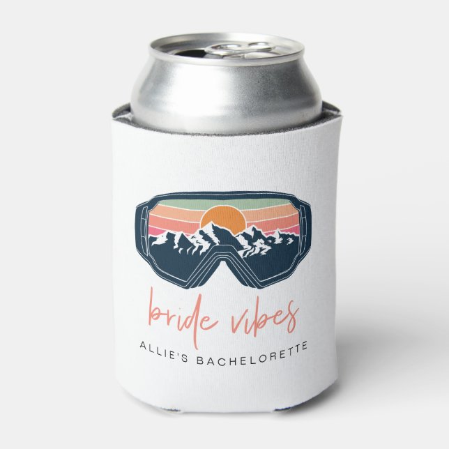 Rafraîchisseur Pour Canette ALLIE Ski Snowboard Goggle Mountain Bride Vibes (Can devant)