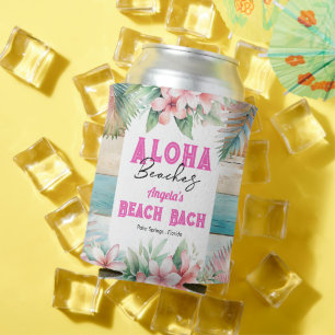 Rafraîchisseur Pour Canette Aloha Beach Tropical Bachelorette Party