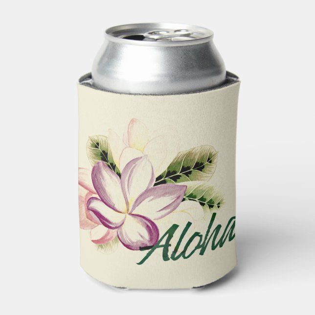 Rafraîchisseur Pour Canette Aloha Plumeria (Can devant)