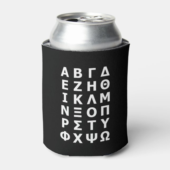 Rafraîchisseur Pour Canette Alphabet grec peut refroidir (Can devant)