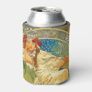 Rafraîchisseur Pour Canette Alphonse Mucha Art Nouveau Princesse Hyacinthe