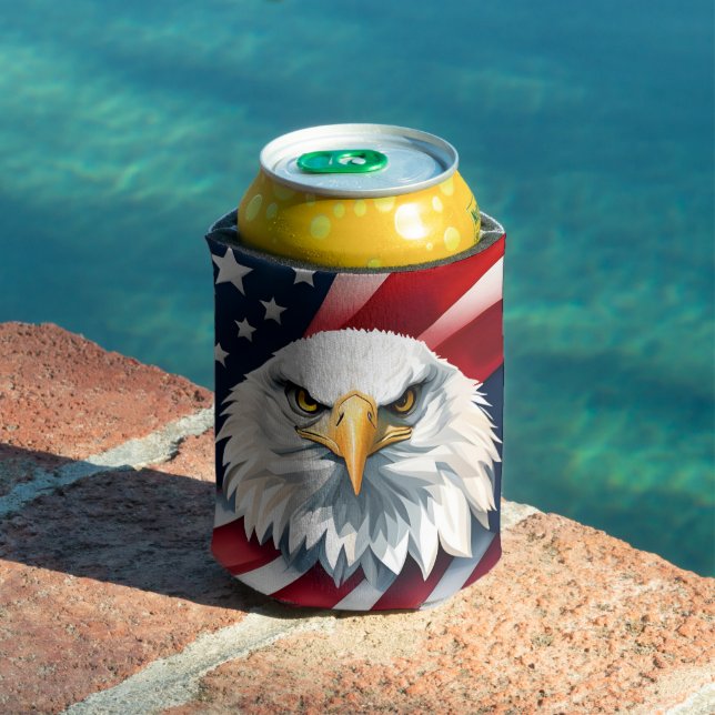 Rafraîchisseur Pour Canette American Eagle, USA, 4 juillet, (Piscine in situ)