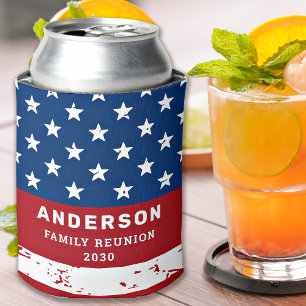 Rafraîchisseur Pour Canette American Flag USA Famille patriotique personnalisé