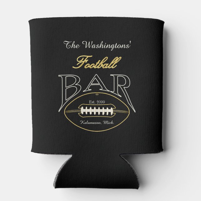 Rafraîchisseur Pour Canette American Football Bar Man Cave Can Coolers (Dos)