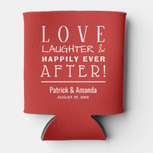 Rafraîchisseur Pour Canette Amour et rire ROUGE