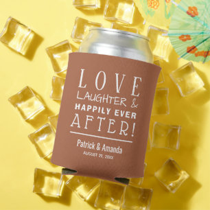 Rafraîchisseur Pour Canette Amour Rires Heureux Pour Toujours TERRACOTTA