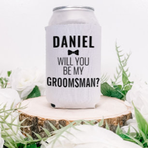 Rafraîchisseur Pour Canette Amusant Grooms Mariage Proposition de fête Bière b