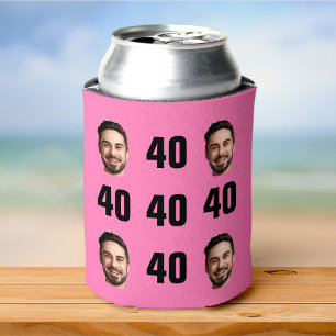 Rafraîchisseur Pour Canette Amusant Unique 40e anniversaire Photo Cool Retro C