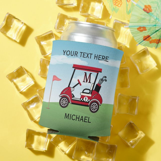Rafraîchisseur Pour Canette Amusant unique Golf personnalisé Panier Nom du mon (Été in situ)