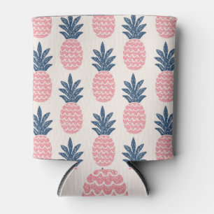 Rafraîchisseur Pour Canette Amusement ananas : motif vintage sans soudure.