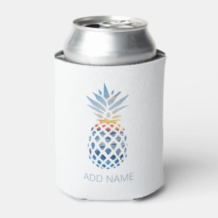 Rafraîchisseur Pour Canette Ananas de plage tropicale avec océan