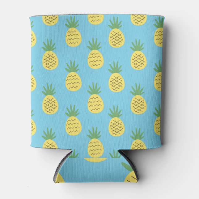 Rafraîchisseur Pour Canette Ananas délice : Tropical Fruit Print (Devant)