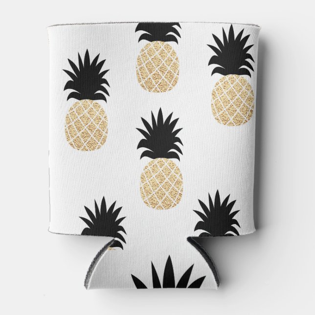 Rafraîchisseur Pour Canette Ananas Or : Été sans joint (Devant)