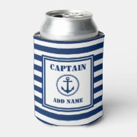 Ancre de mer Nom du bateau Bleu et blanc