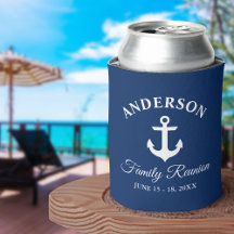 Ancre nautique Famille Réunion Marine Bleu