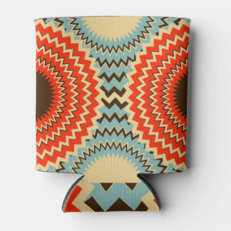 Rafraîchisseur Pour Canette Anneaux Zigzag Eyes Bleu Rouge