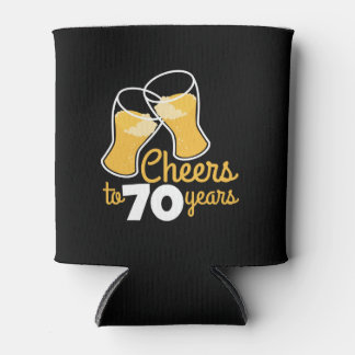 Rafraîchisseur Pour Canette Anniversaire Soirée à 70 ans heureux Bière Anniver