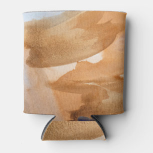 Rafraîchisseur Pour Canette Aquarelle Abstraite : art décoratif sombre.